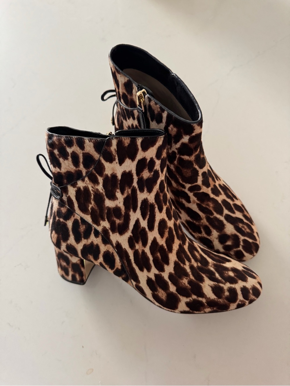 Tory Burch Leopard Print Ankle Boots